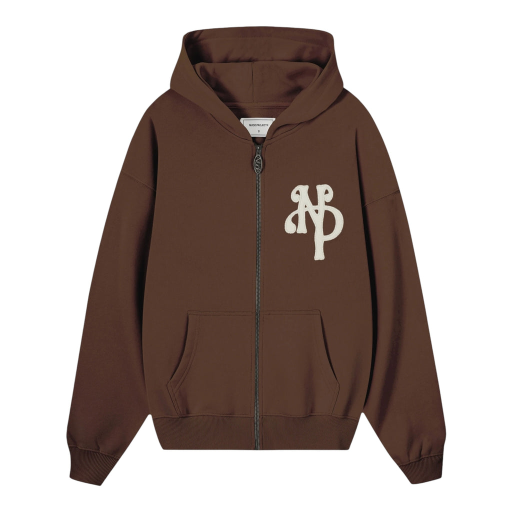 Nude Project Kill Bill Zip-Up Hoodie Brown
