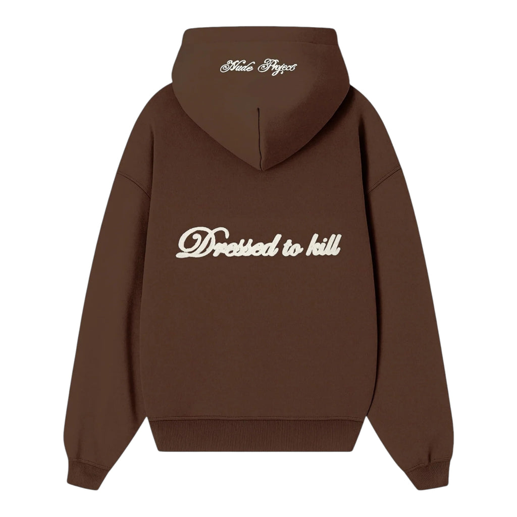 Nude Project Kill Bill Zip-Up Hoodie Brown