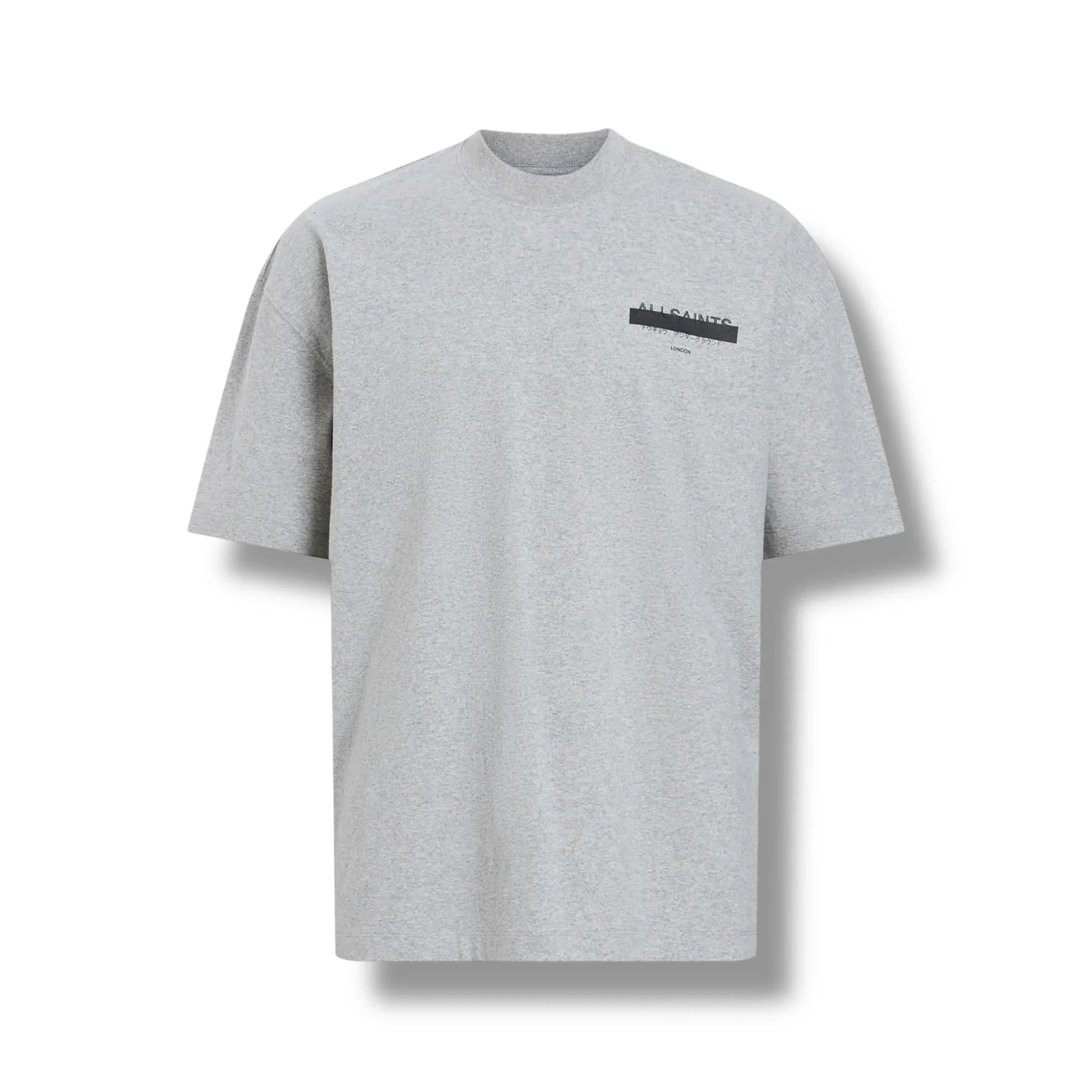 Allsaints Redact Tee Heather Gray