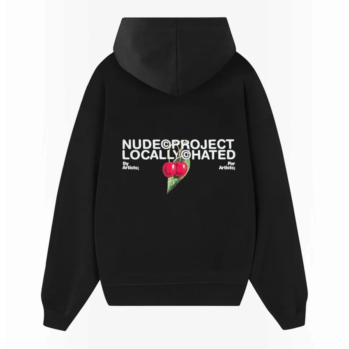 Nude Project Locally Hated Cherry Hoodie Black