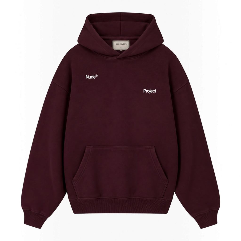 Nude Project Ladder Hoodie Burgundy