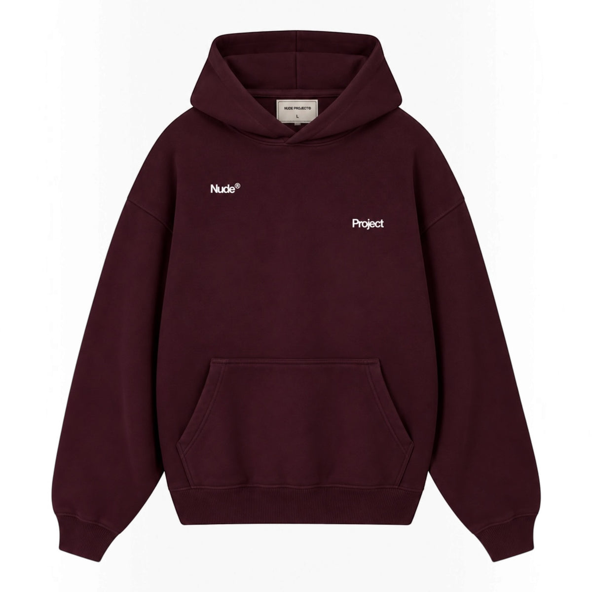 Nude Project Ladder Hoodie Burgundy