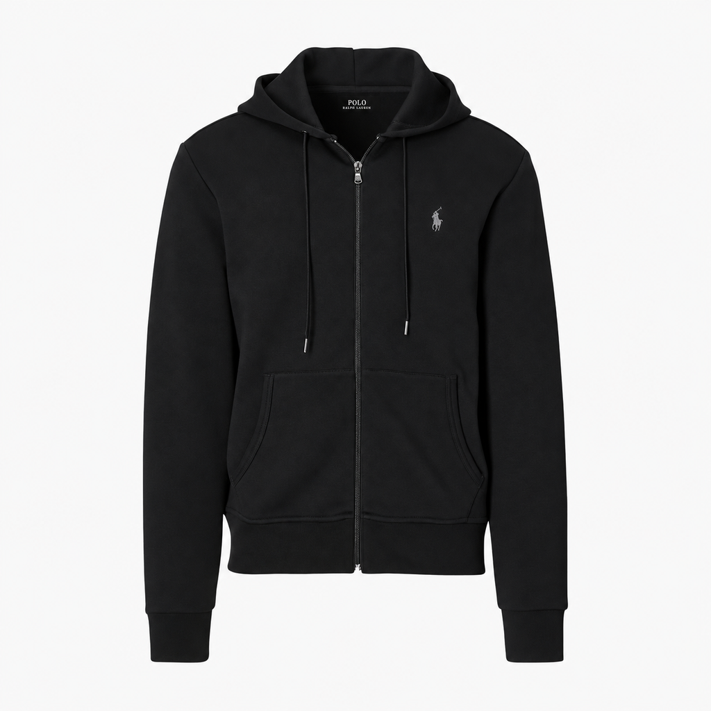 PRL Zip Hoodie Black