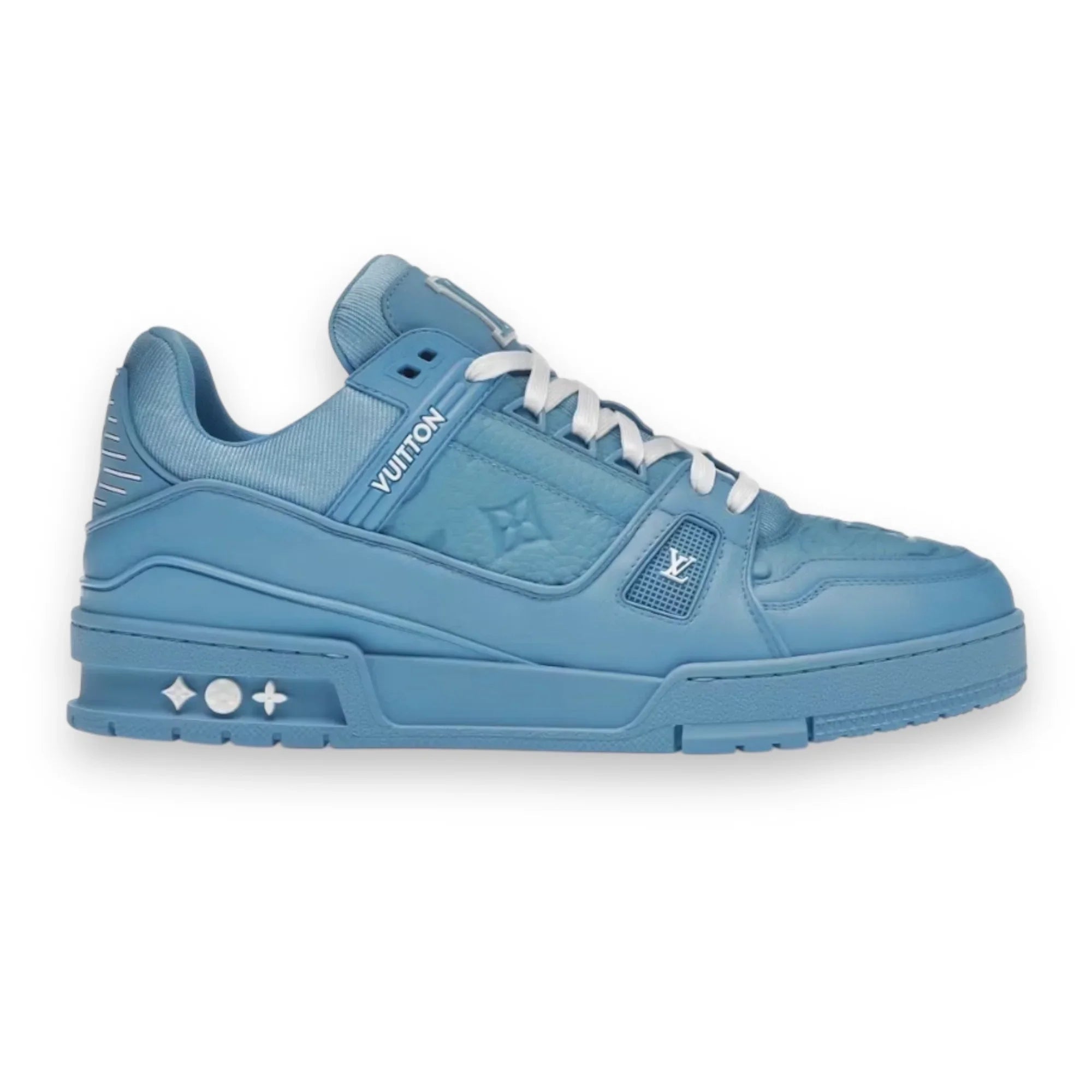 Louis Vuitton Trainer Blue Embossed Monogram “RARE &amp; LIMITED COLORWAY”