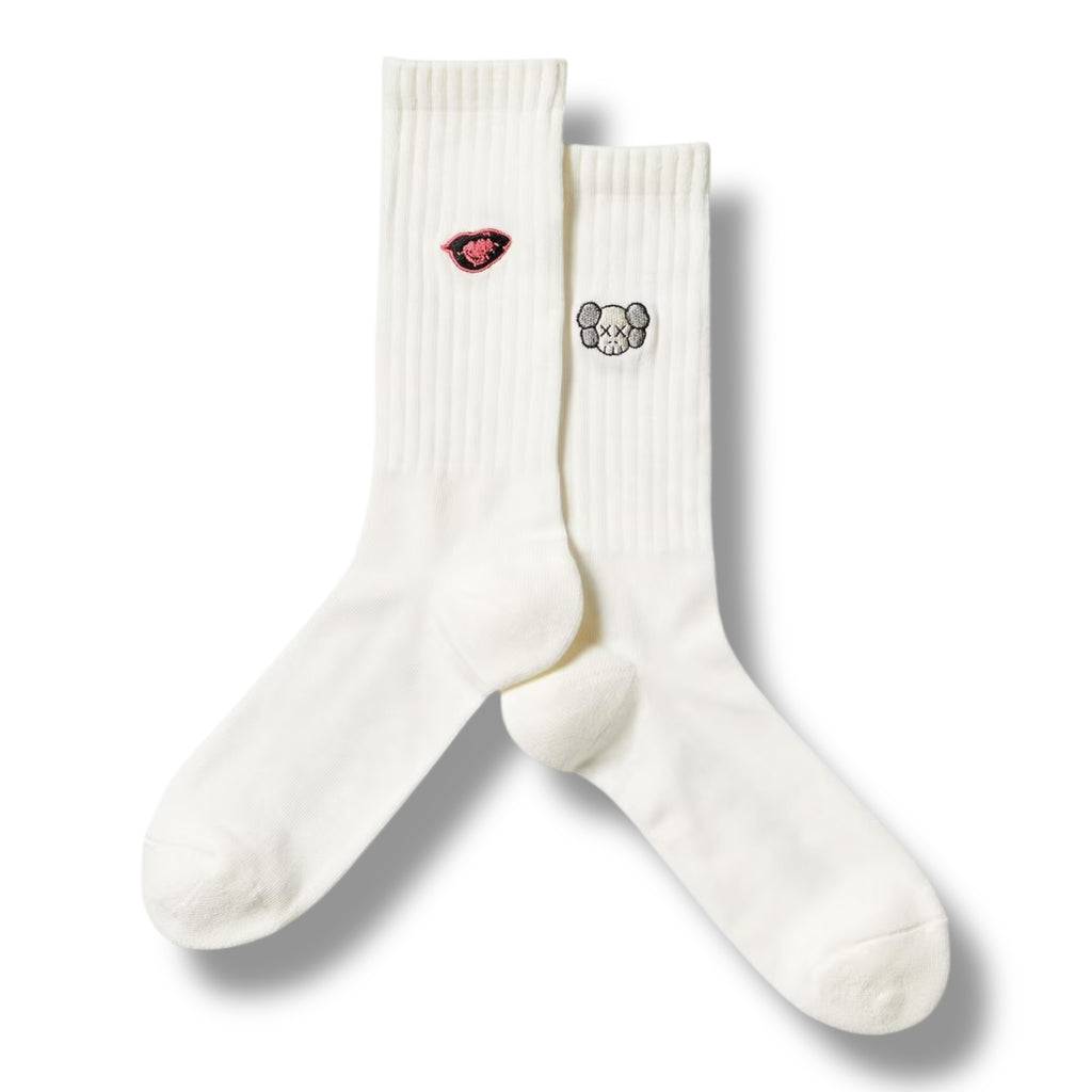 Kaws x Andy Warhol x Uniqlo - White Socks