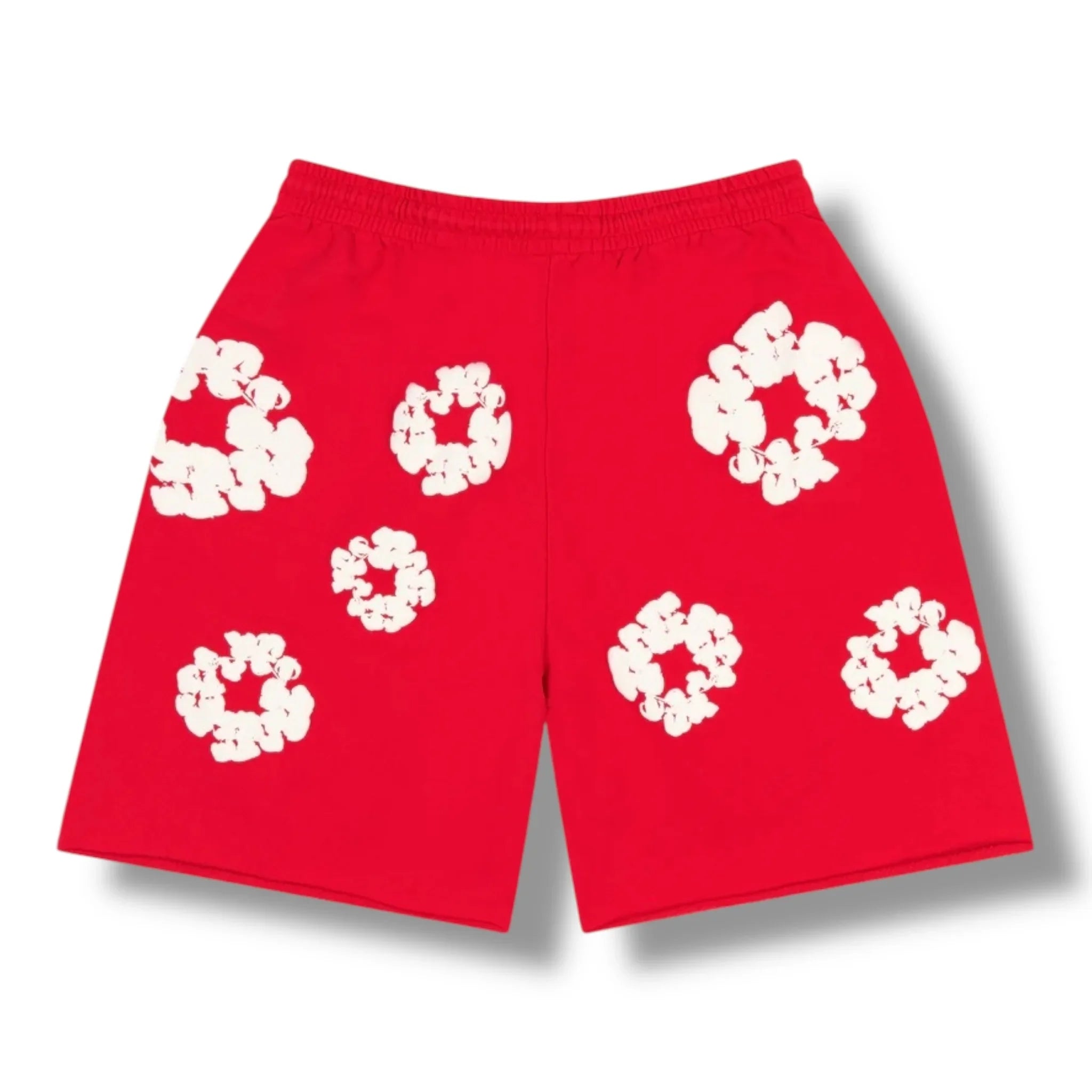 Denim Tears Cotton Wreath Shorts Red