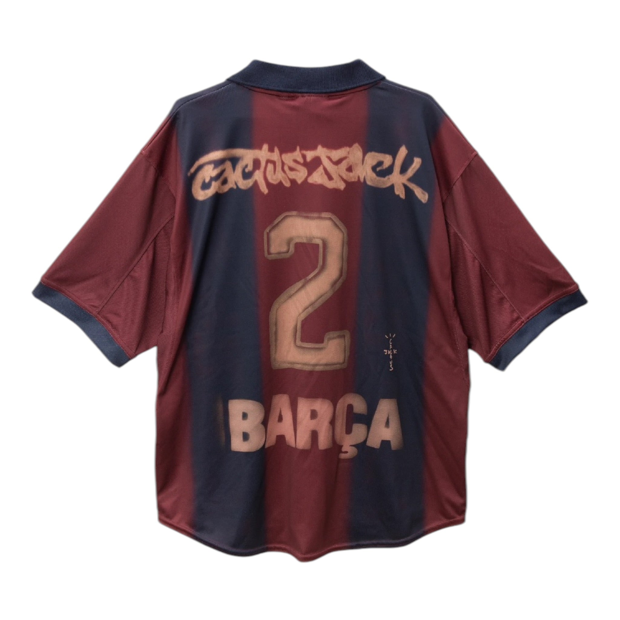 Travis Scott x Nike x FC Barcelona Retro 2000/01 Home Skeleton Jersey