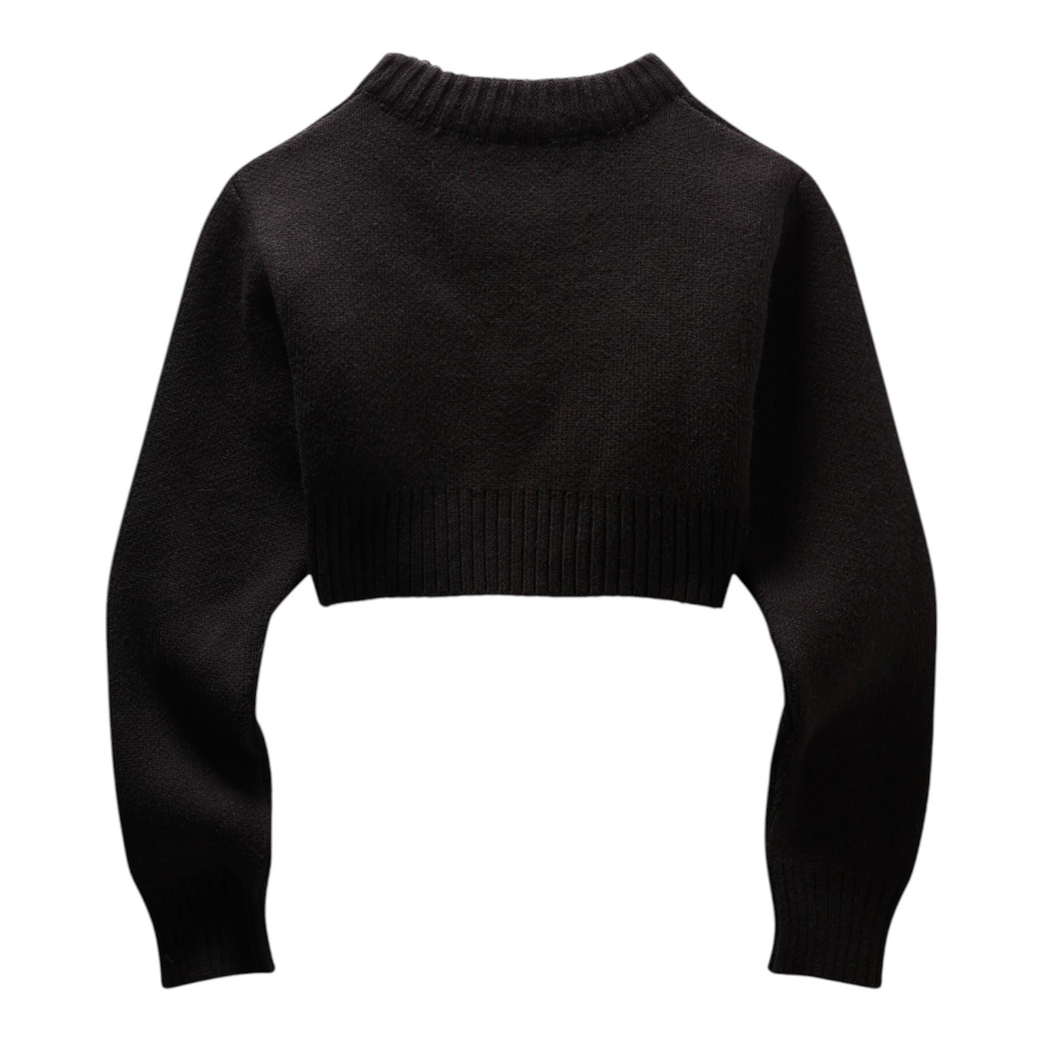 Mowalola Ebony Cropped Jumper Black