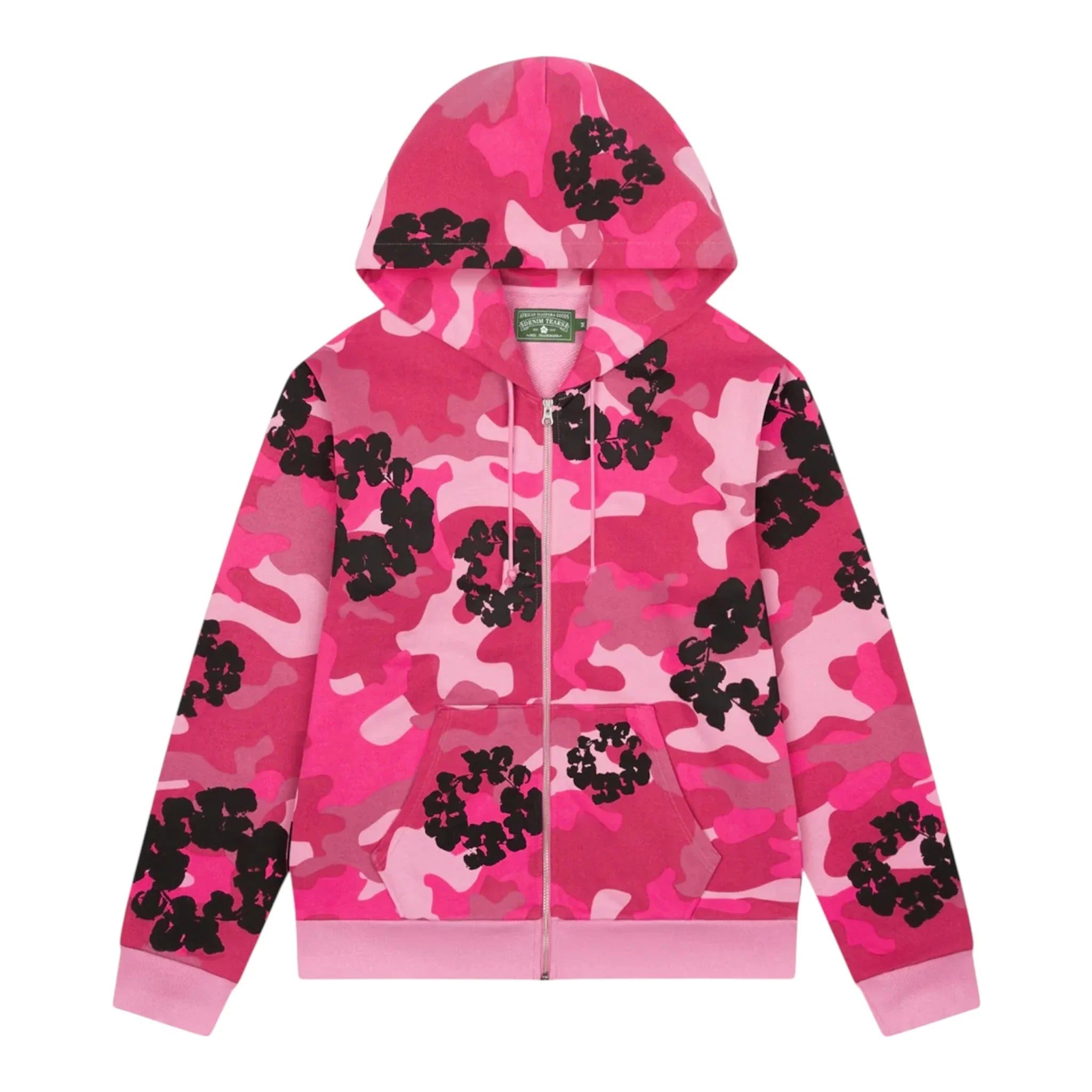 DENIM TEARS Camo Cotton Wreath Zip Up Hood
