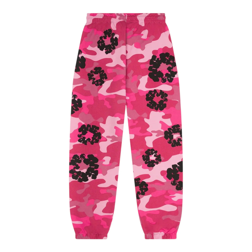 DENIM TEARS Camo Cotton Wreath Sweatpants
 Pink Camo