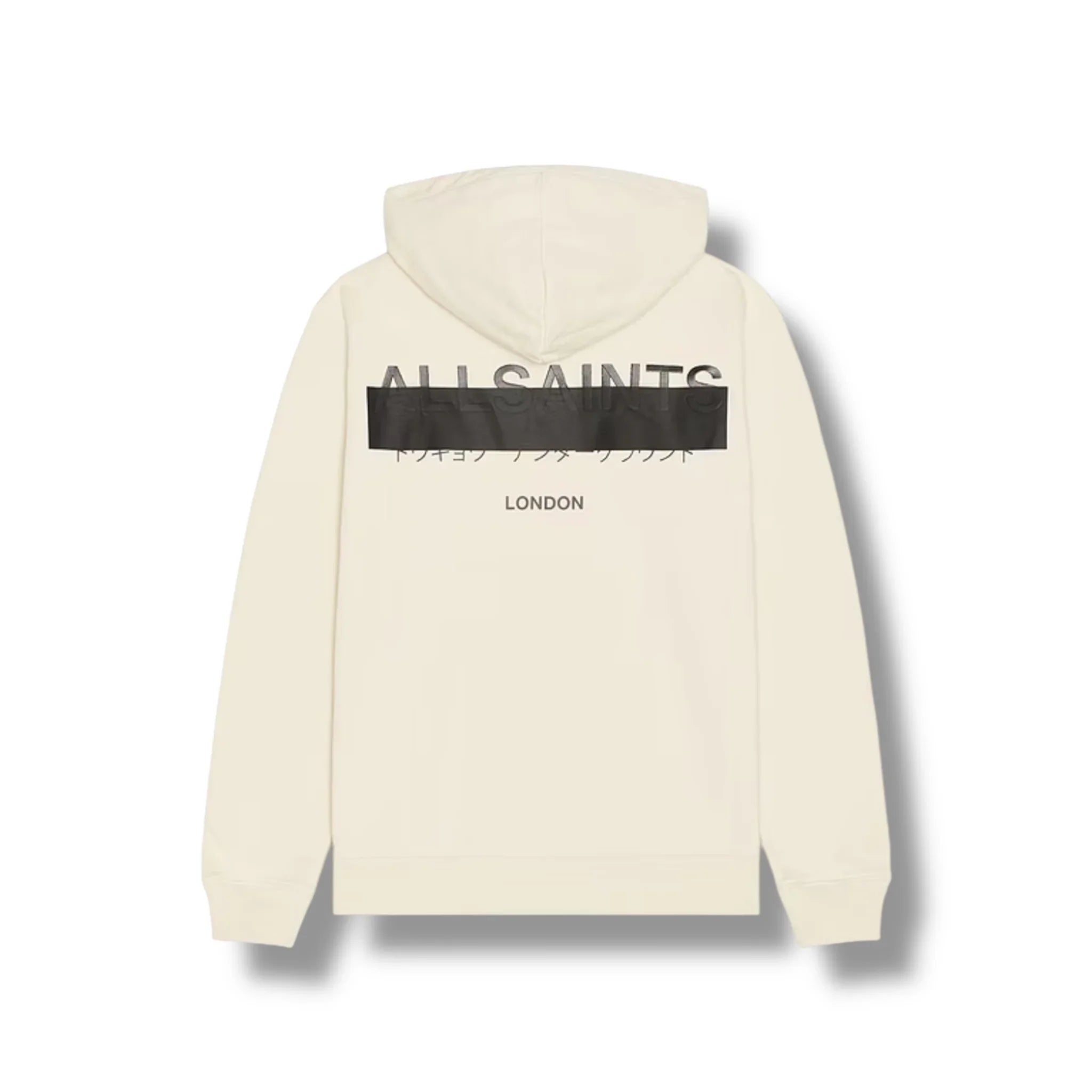ALLSAINTS Redact Hoodie Cream Taupe
