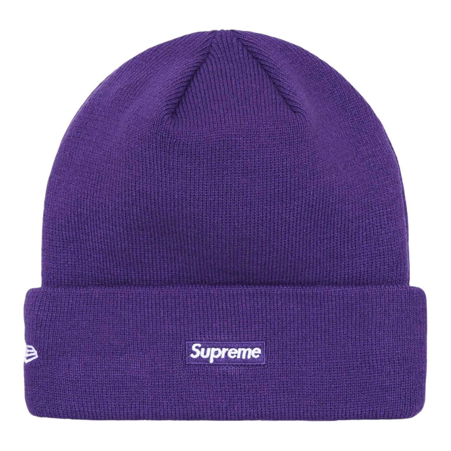 Supreme New Era Script Logo Purple Beanie