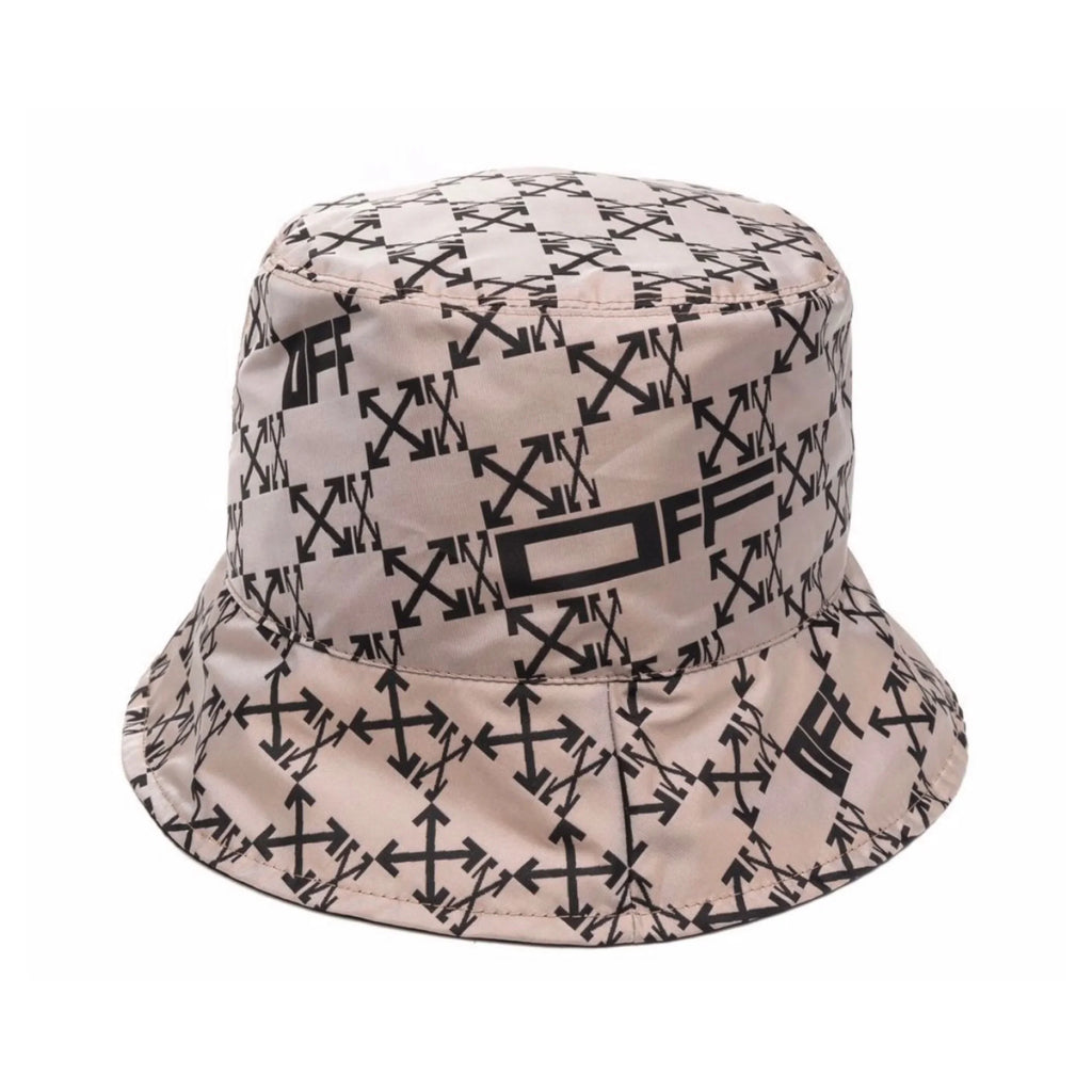 Off White Monogram Reversible Arrows Monogram Bucket Hat