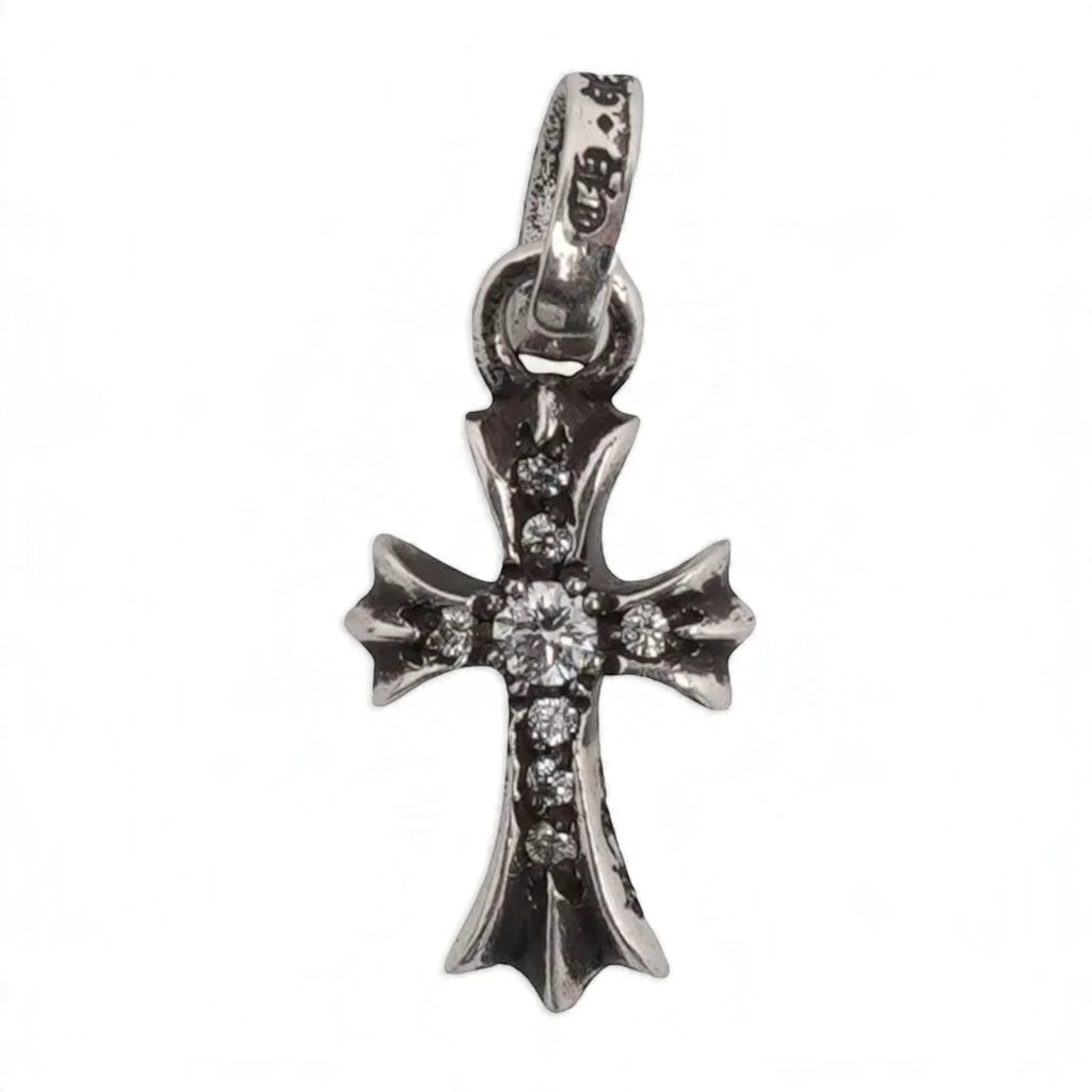 Chrome Hearts Pave Diamond Baby Fat Pendant