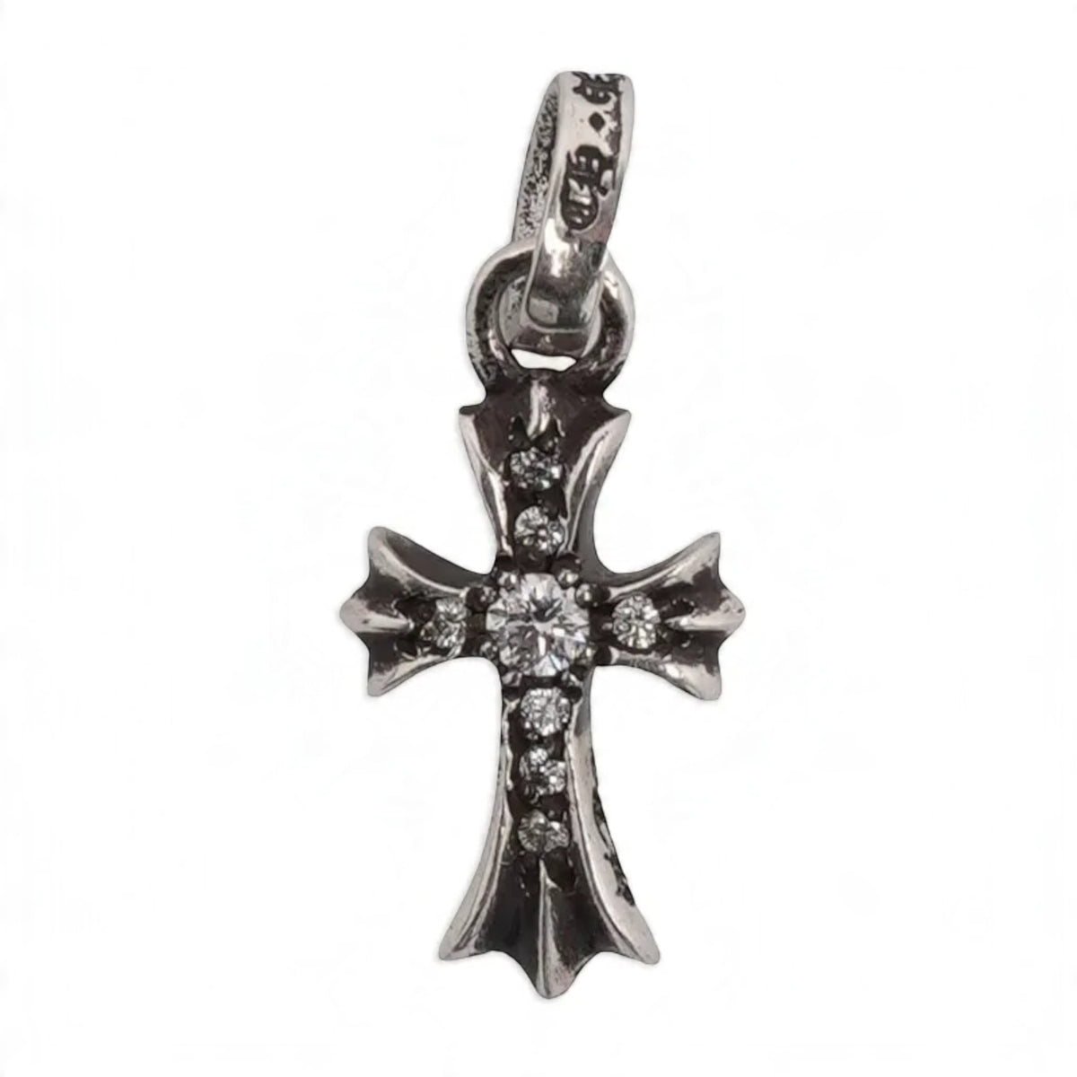 Chrome Hearts Pave Diamond Baby Fat Pendant
