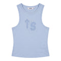Trapstar Women Baby Blue Crop Tank Top