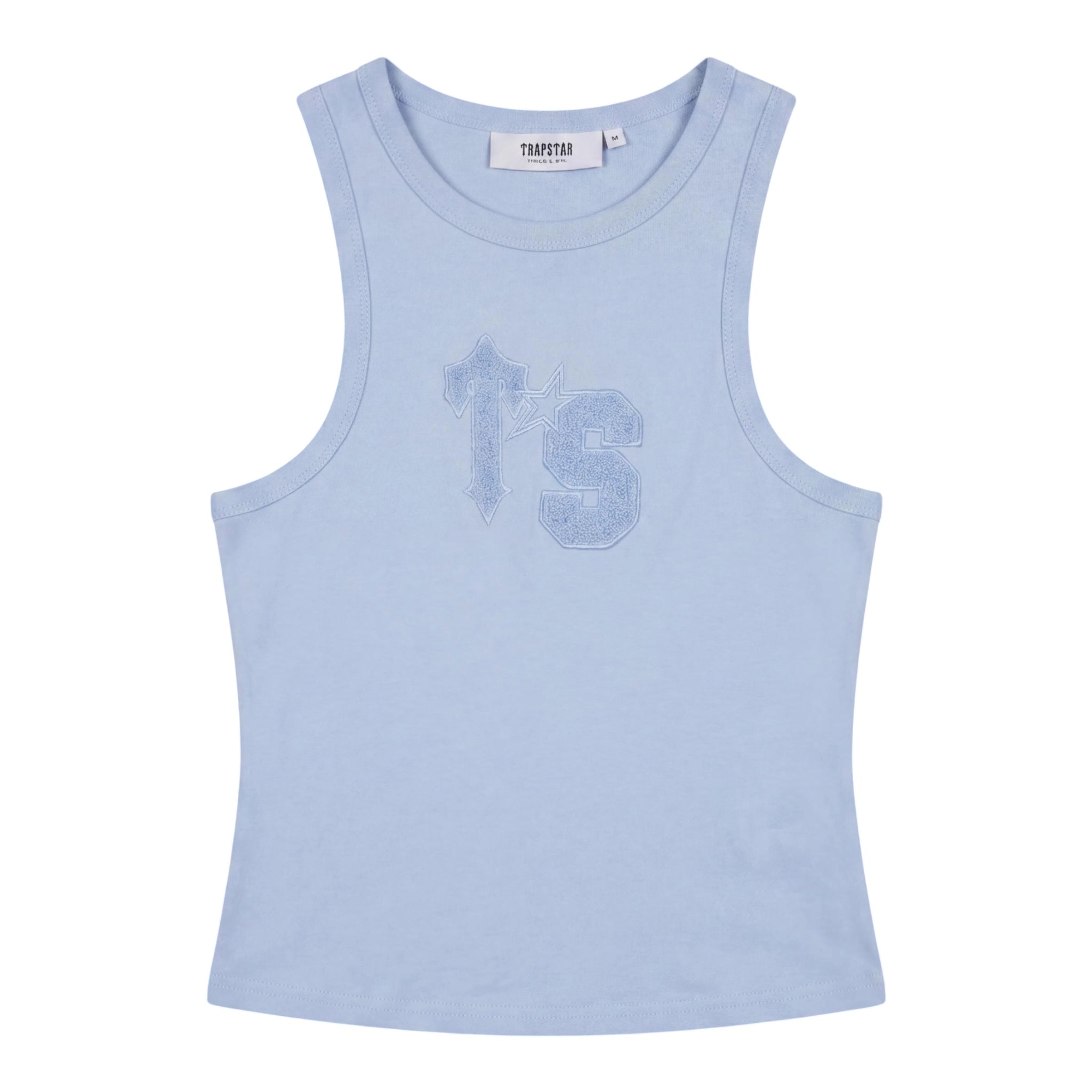 Trapstar Women Baby Blue Crop Tank Top