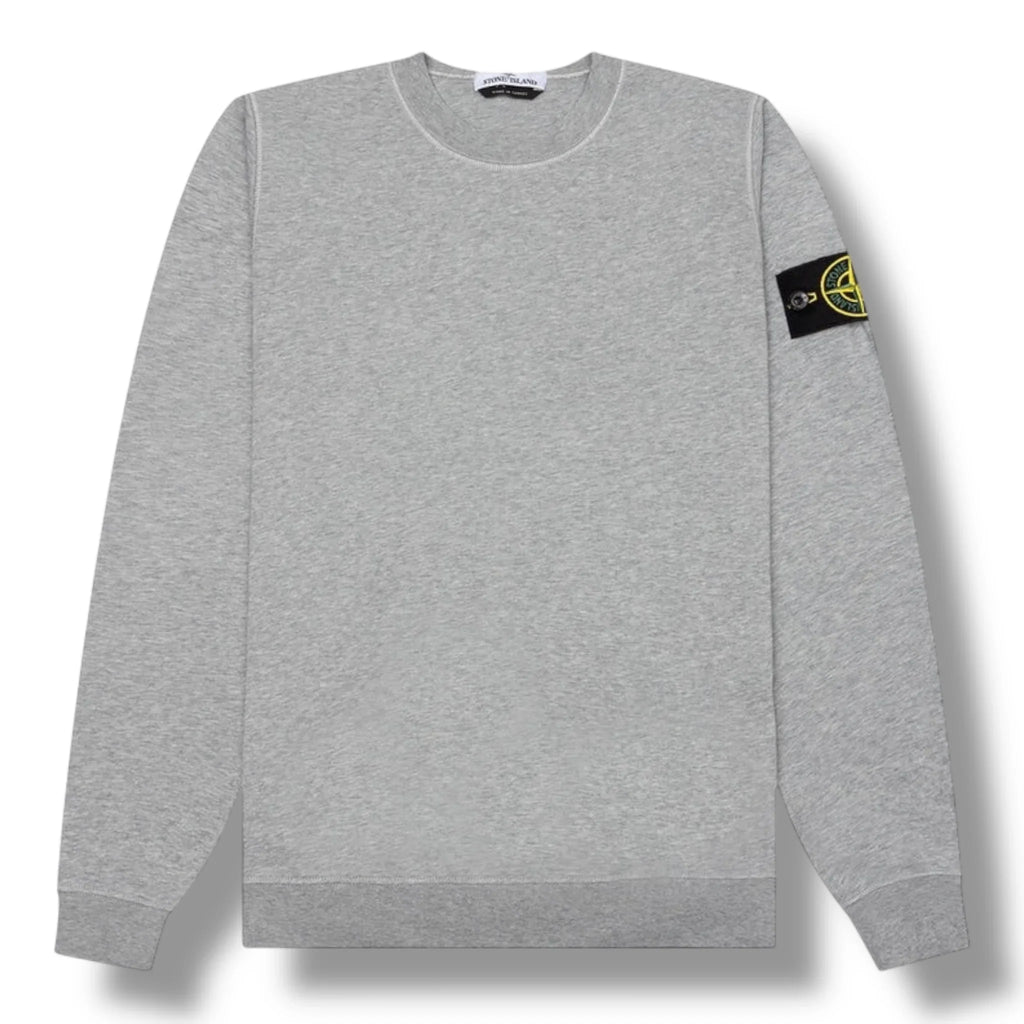Stone Island Heather Gray Crewneck
