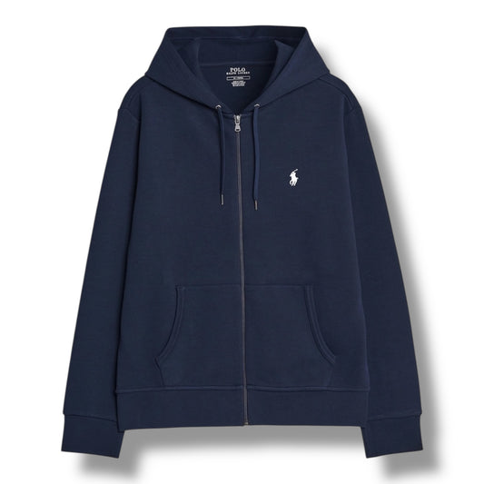 PRL ZIP HOODIE NAVY