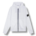 Stone Island Organic Cotton White Zip