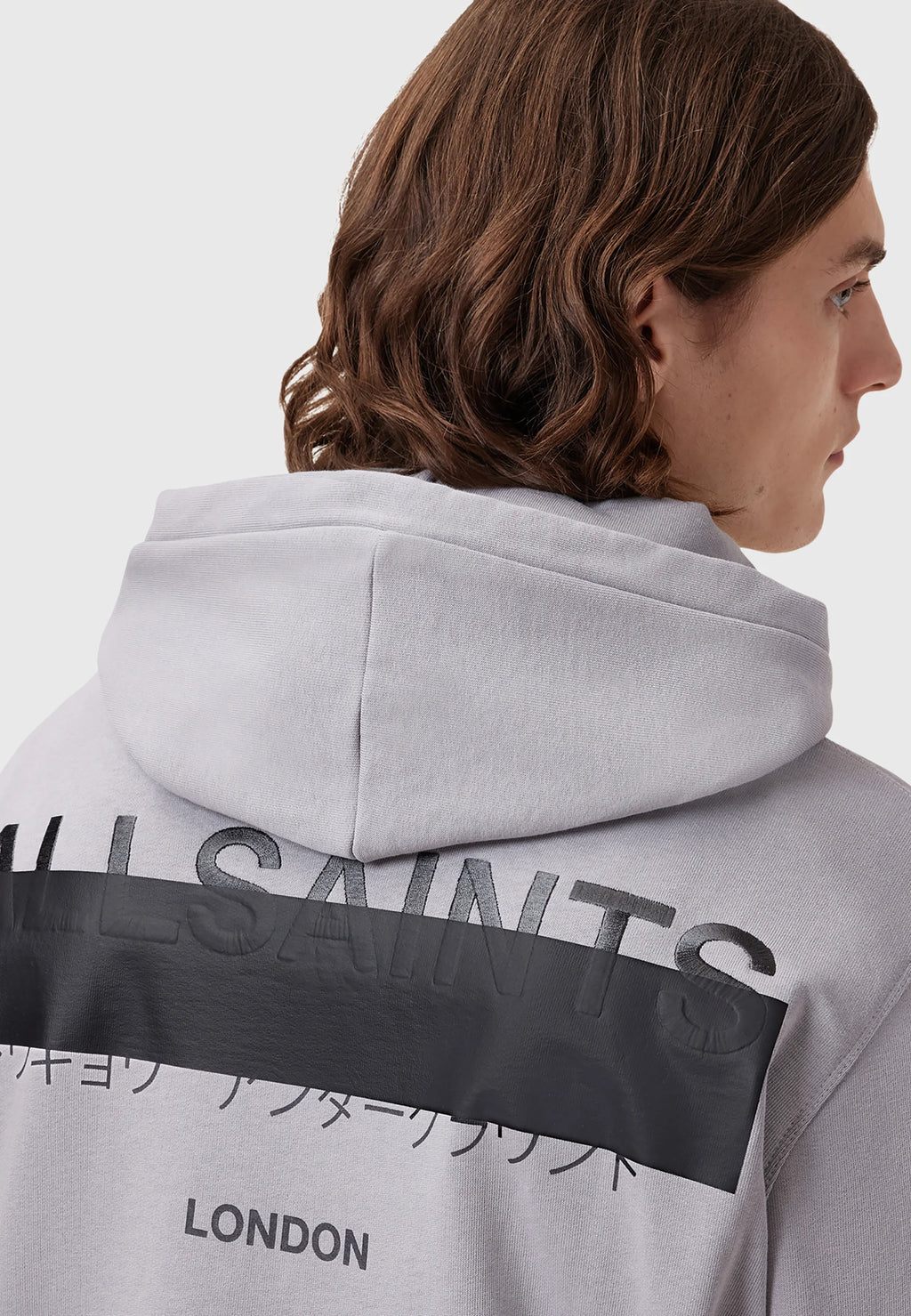 Allsaints Redact Hoodie Grey