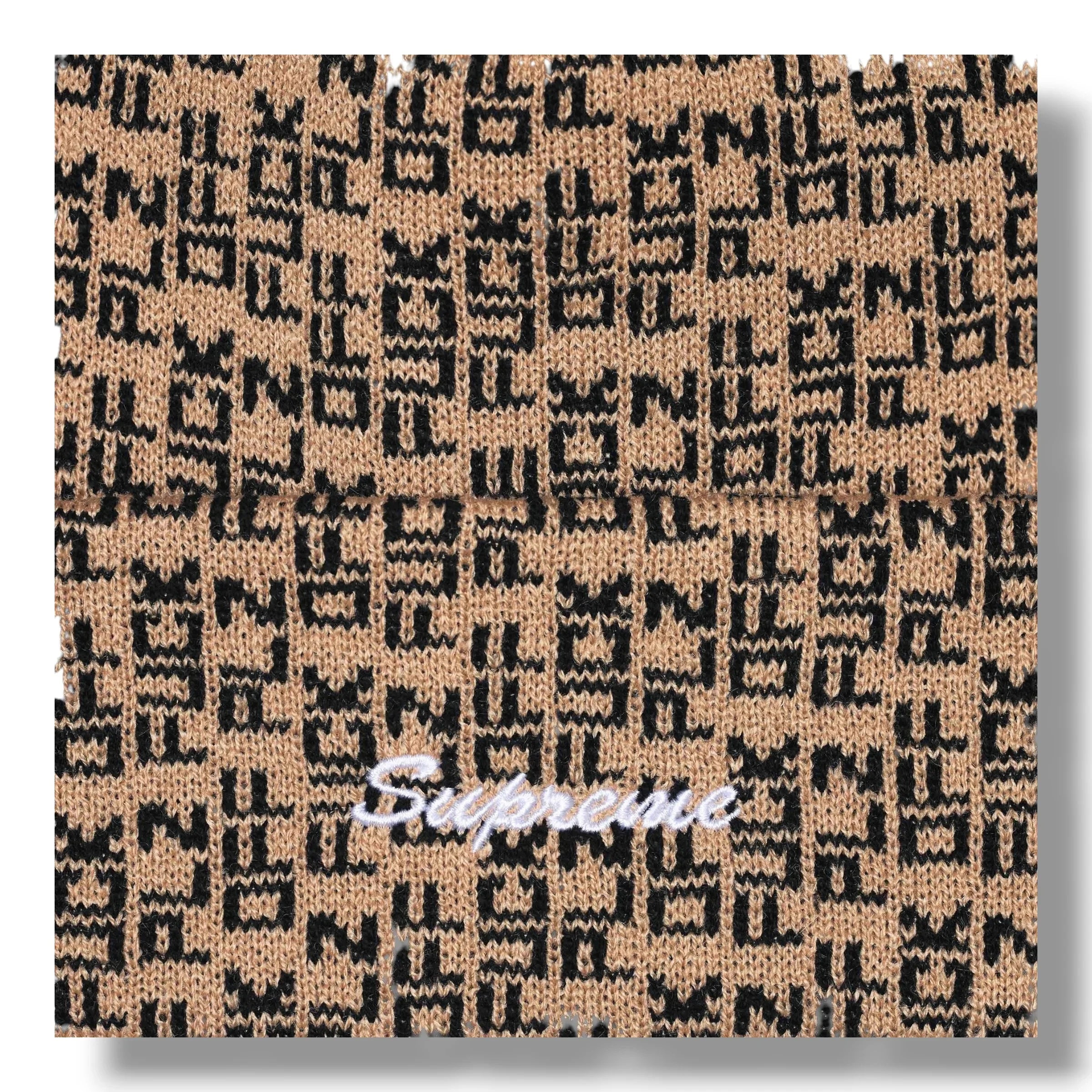 Supreme SS25 Fuck Off Plz Beanie / Tan