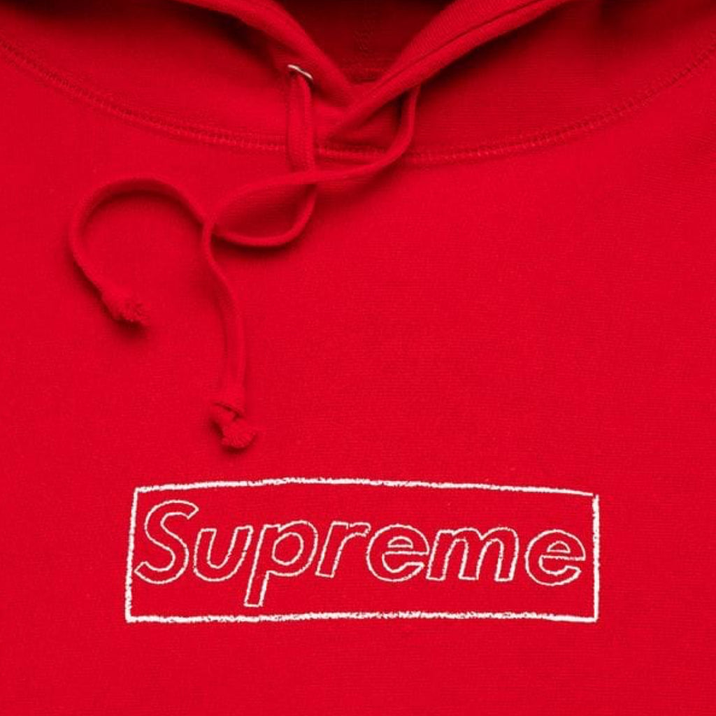 Supreme KAWS Chalk Logo Hooded Sweatshirt