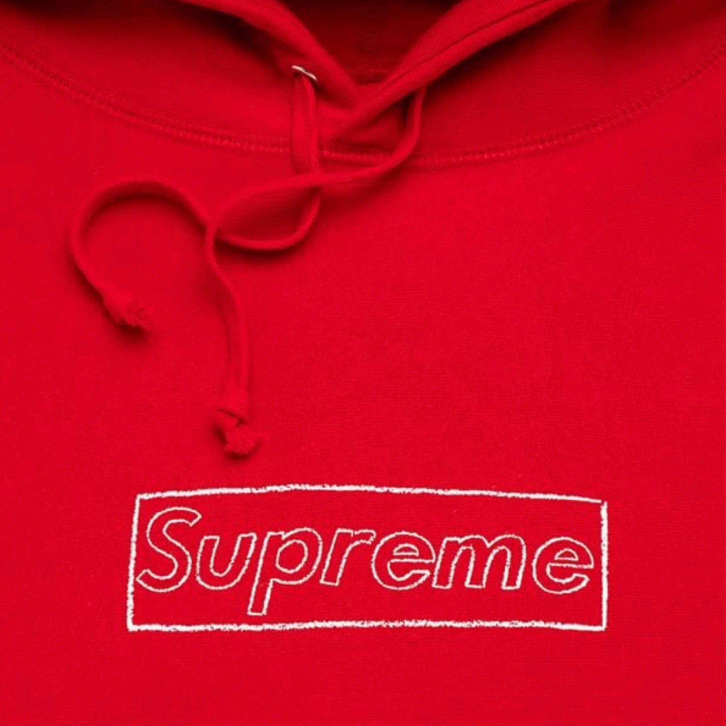 Supreme KAWS Chalk Logo Hooded Sweatshirt