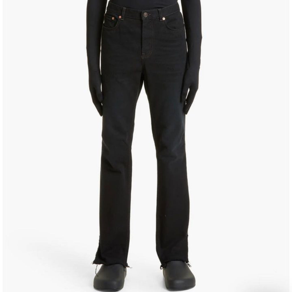 Balenciaga Super Fitted Raw Hem Jeans