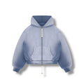 Reaven Double Layer Waffle Hoodie Washed Blue