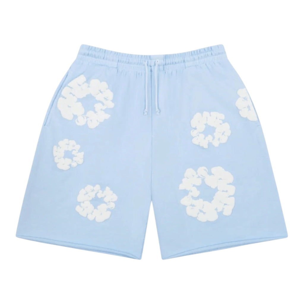 Denim Tears The Cotton Wreath Sweatshorts Powder Blue