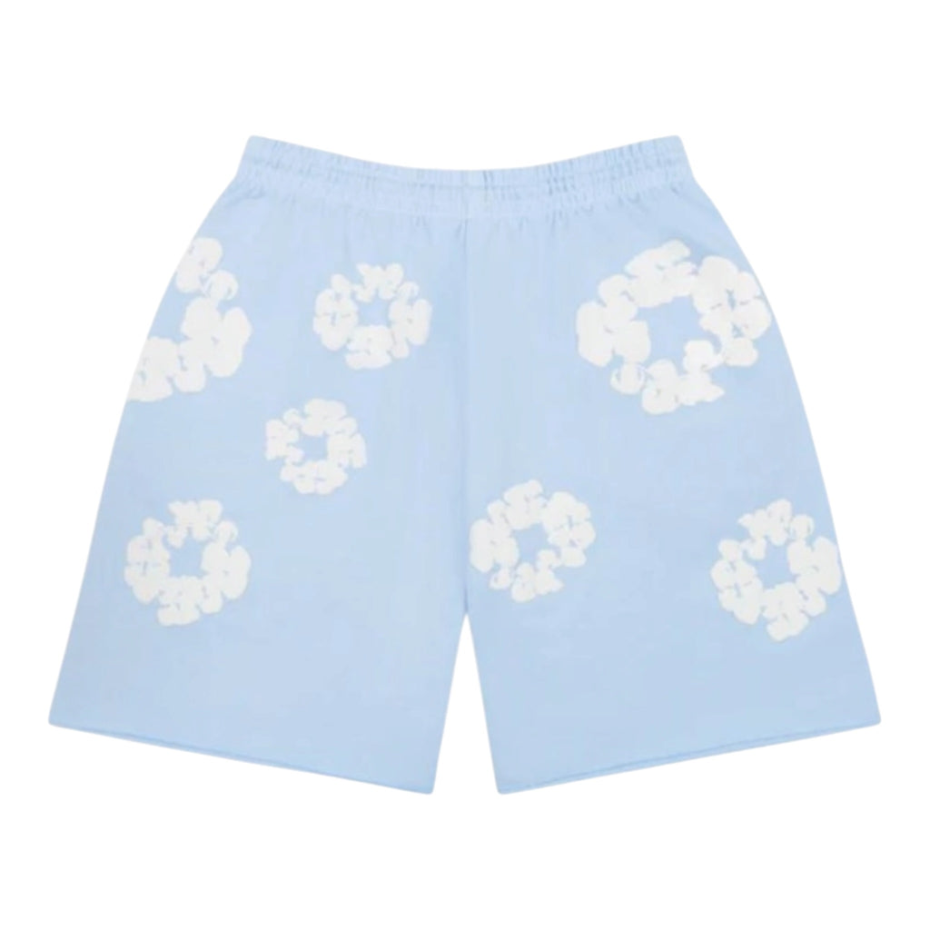 Denim Tears The Cotton Wreath Sweatshorts Powder Blue