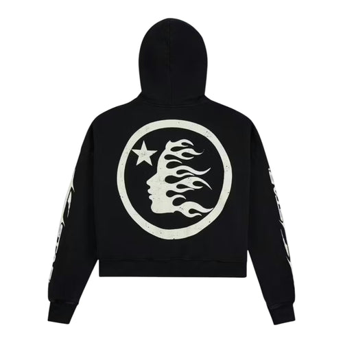 Hellstar Flame Hoodie Black