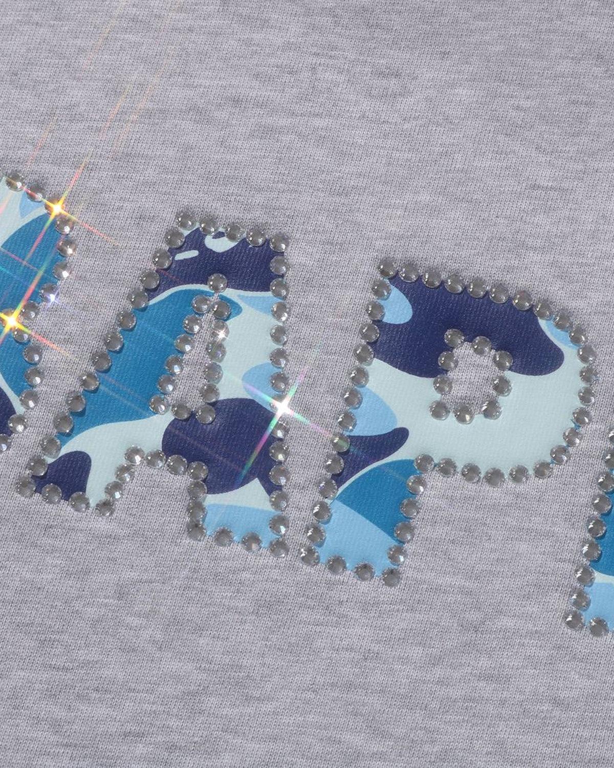 Bape Rhinestone Logo Relaxed Fit Tee