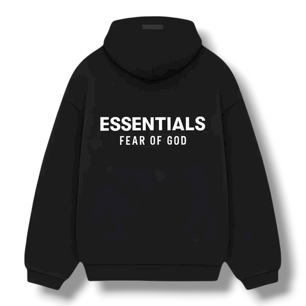 Fear Of God Essentials FW24 Hoodie Black / White