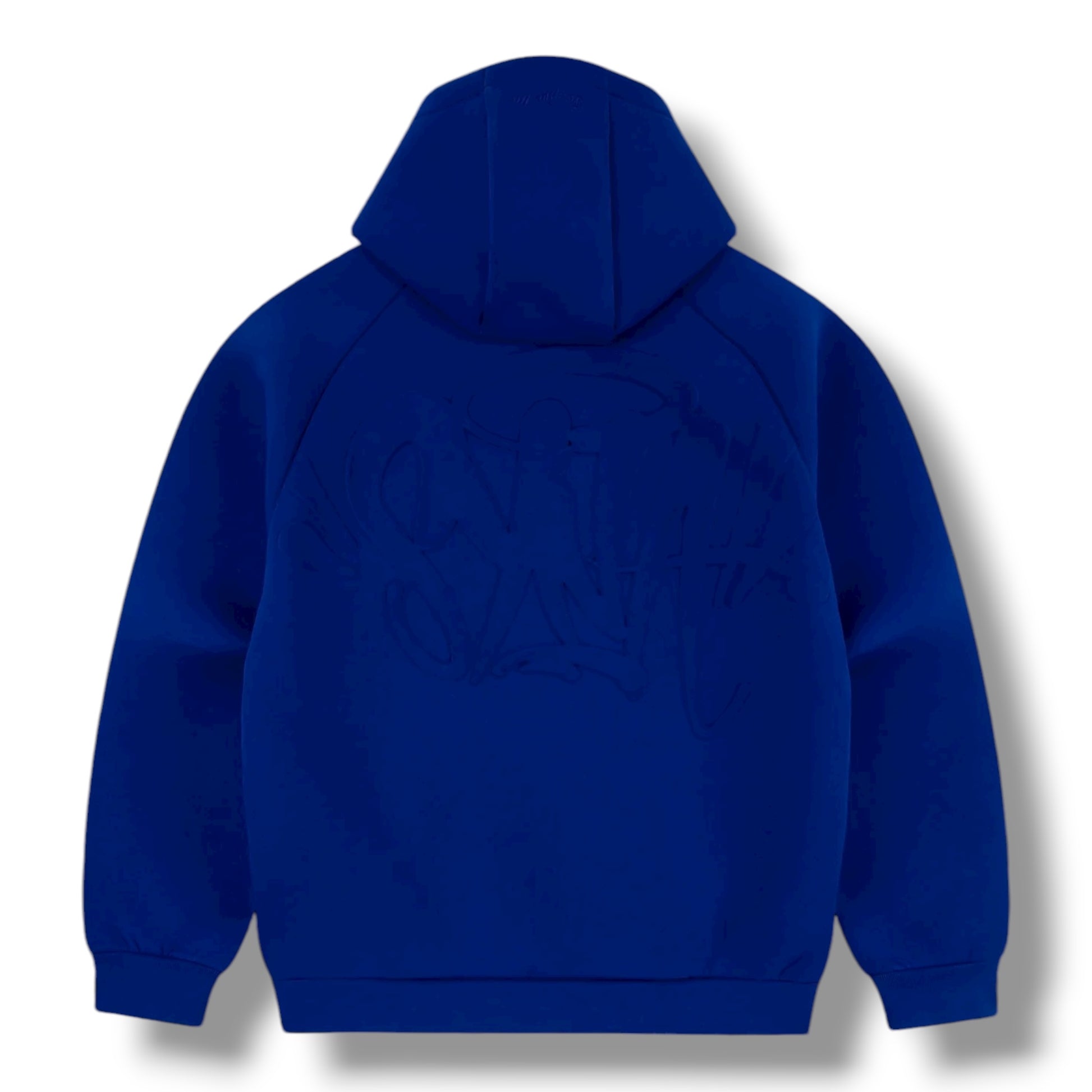 Syna Neoprene Zip Hoodie Blue