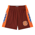 Eric Emanuel Shorts Maroon/Orange Bolt