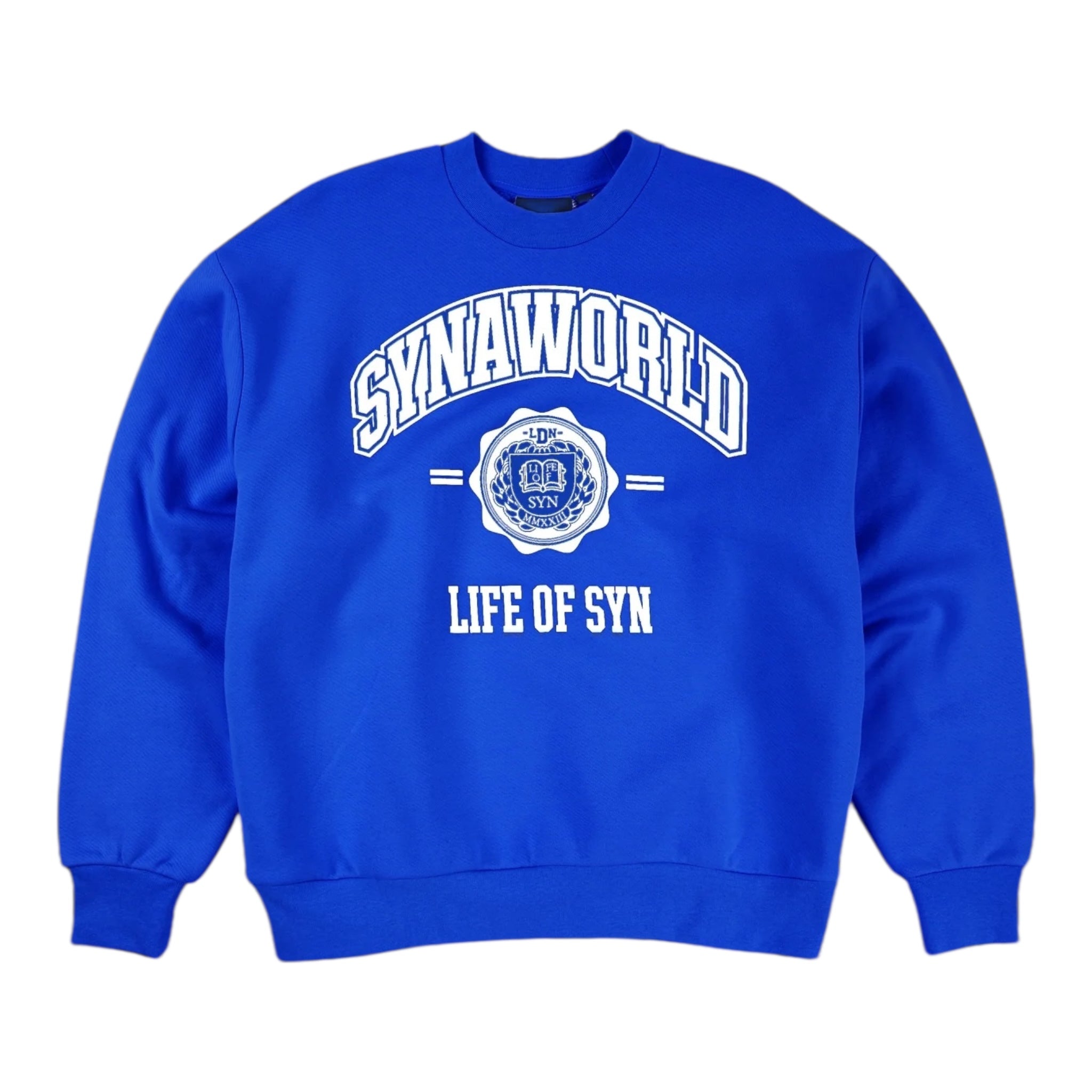 Syna College Crew Sweat Blue