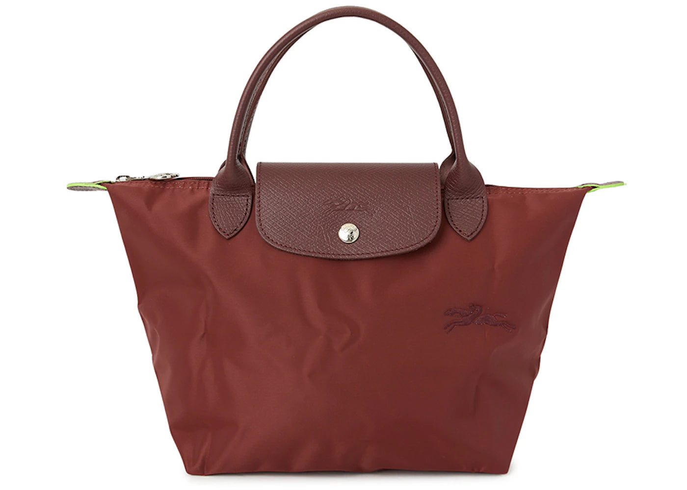 Longchamp Le Pliage Green S Tote Bag Wine