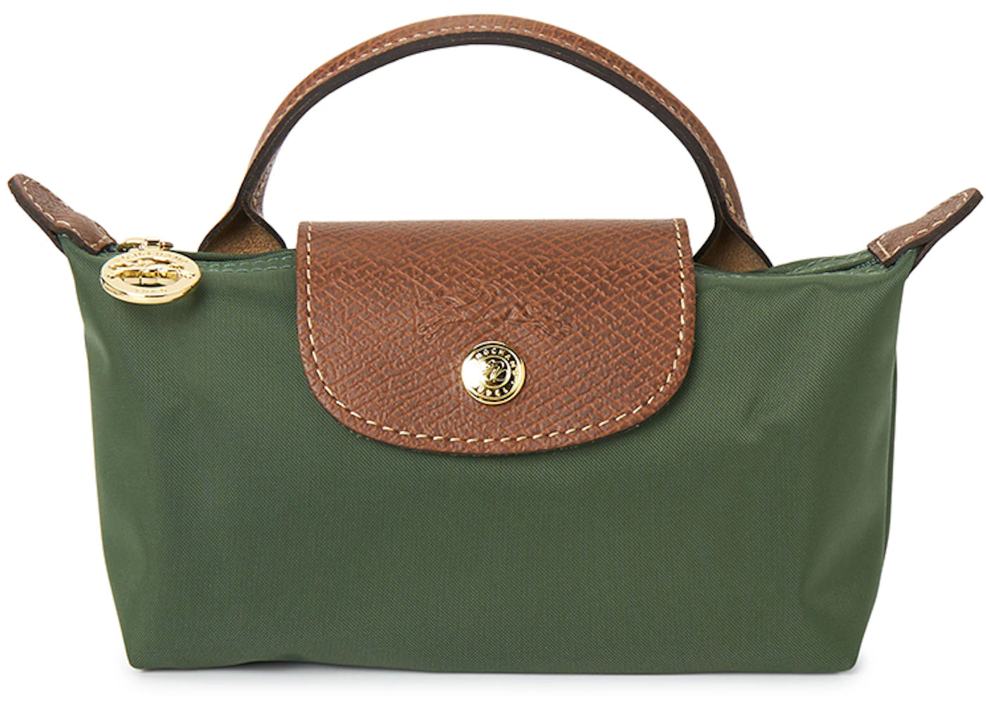 Longchamp Le Pliage Pouch Tote Bag Green
