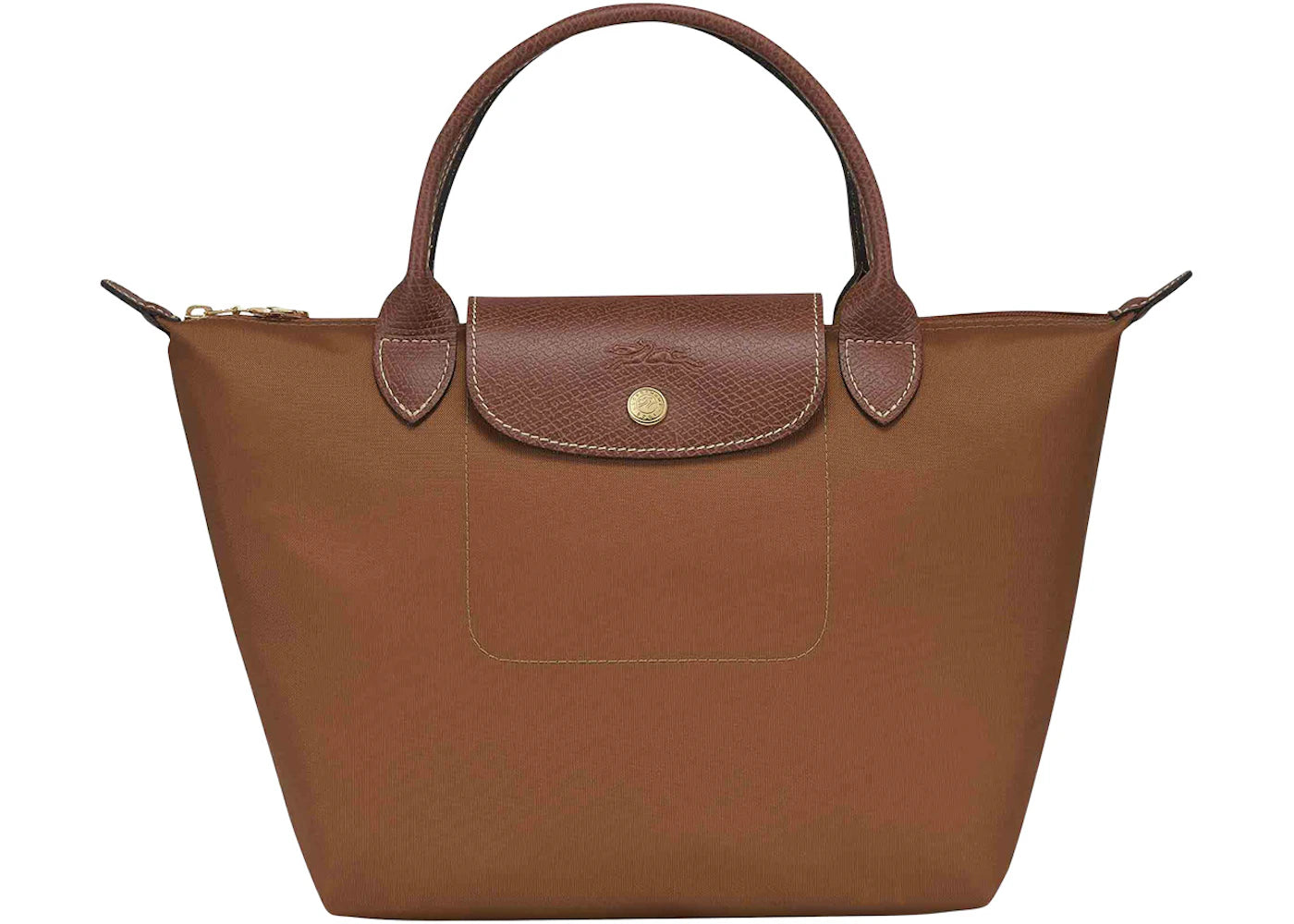 Longchamp Le Pliage Top Handle Bag S Cognac