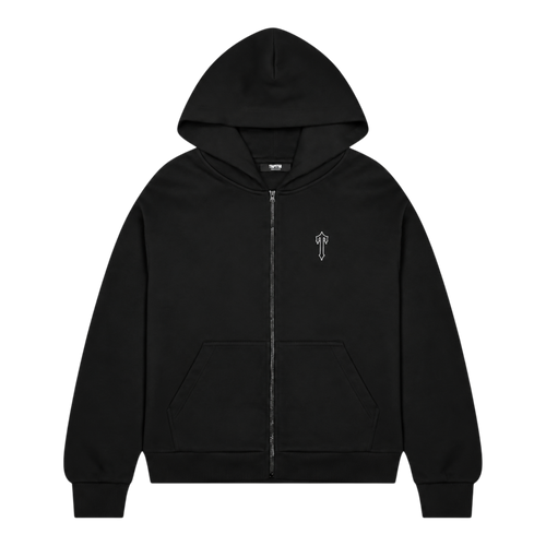 Trapstar Foundation Zip Hoodie Black/White