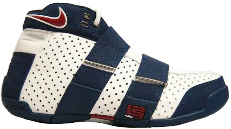 Nike LeBron 20-5-5 White Midnight Navy Varsity Red