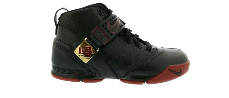 Nike LeBron 5 Black Crimson Metallic Gold