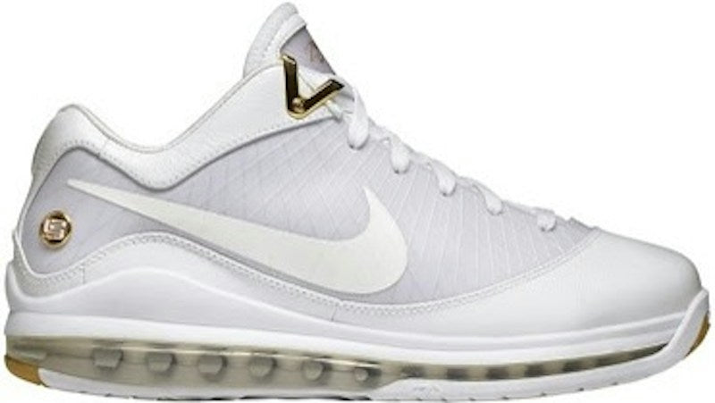 Nike LeBron 7 Low White Metallic Gold