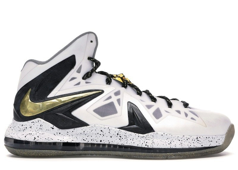 Nike LeBron X Elite+ White Gold