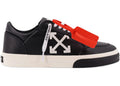 OFF-WHITE New Low Vulcanized Black Leather White
