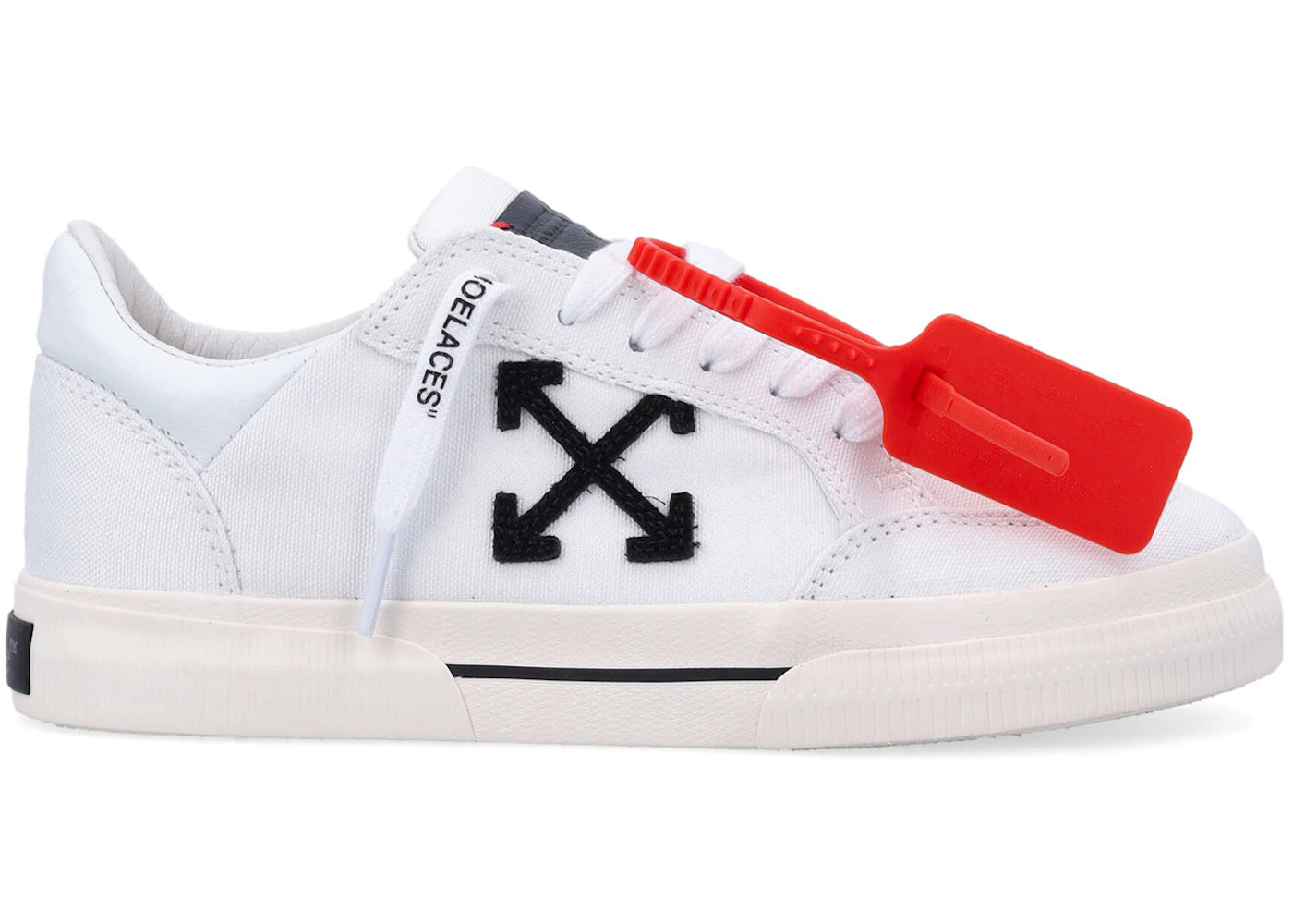 OFF-WHITE New Low Vulcanized White Black (Women's)