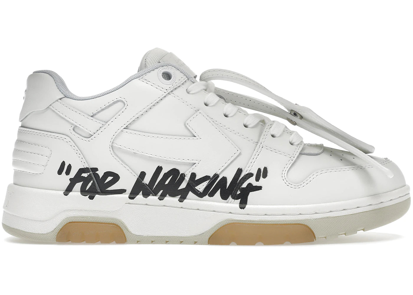 OFF-WHITE Out Of Office OOO Low Tops For Walking White Black