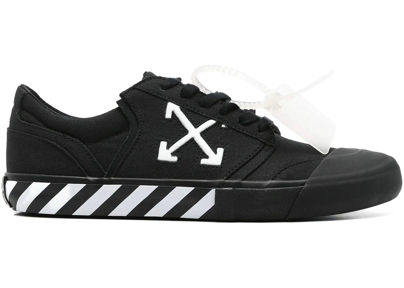 OFF-WHITE Vulc Undercut Low Canvas Black White